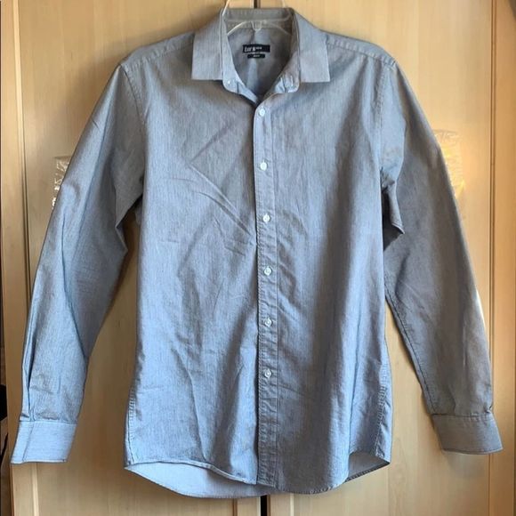 Bar III Other - Bar III Black and White Pin Strip Button Up Slim Fit Dress Shirt Stretch size M